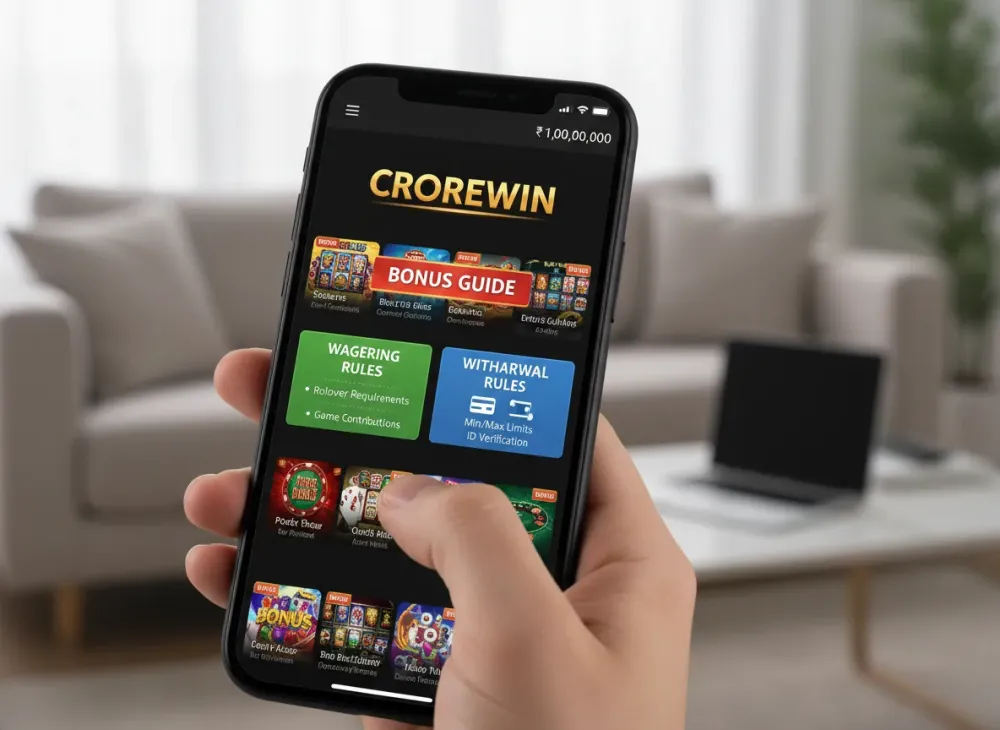 Crorewin bonus guide to wagering and withdrawal rules
